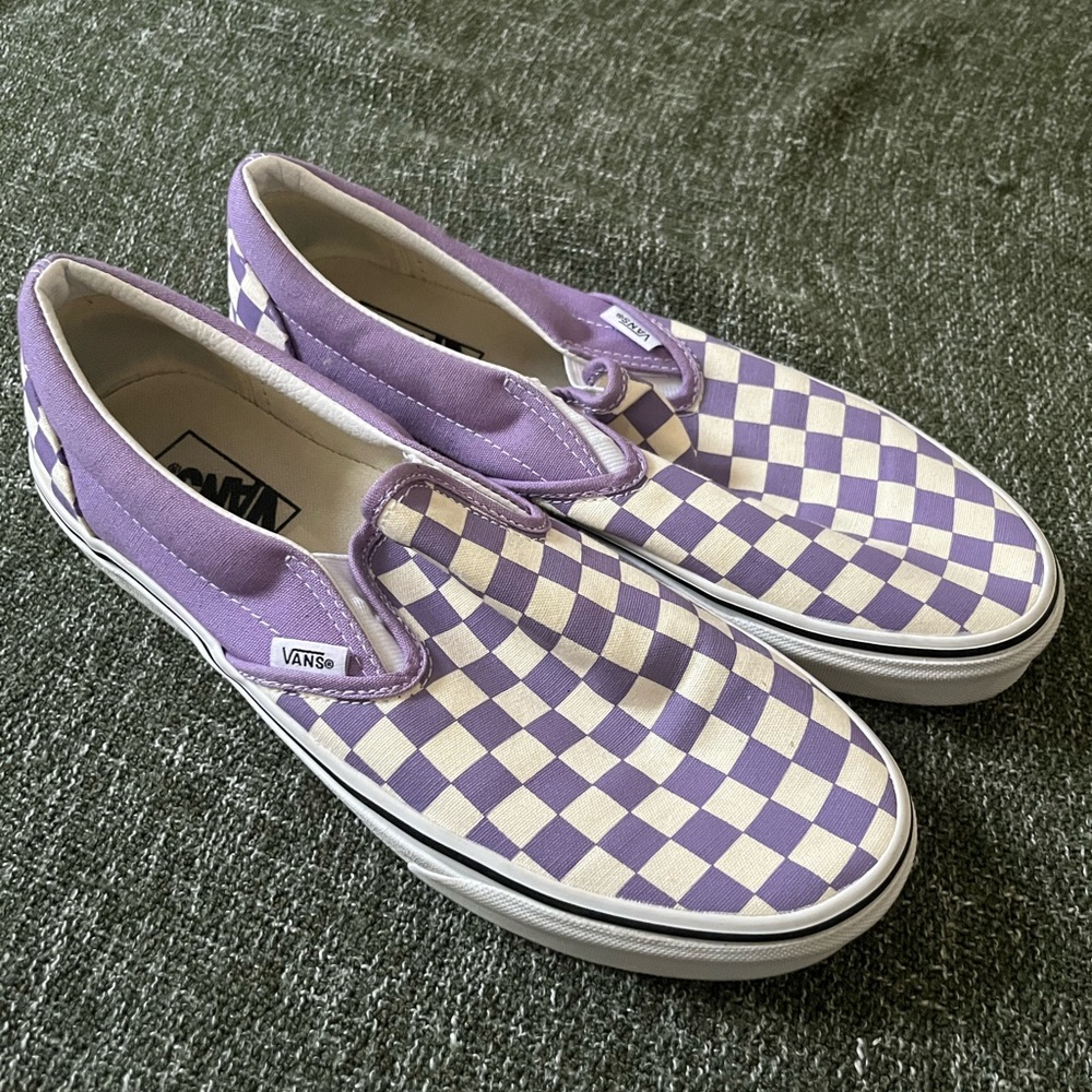 Vans Lavender Slip-On Sneakers